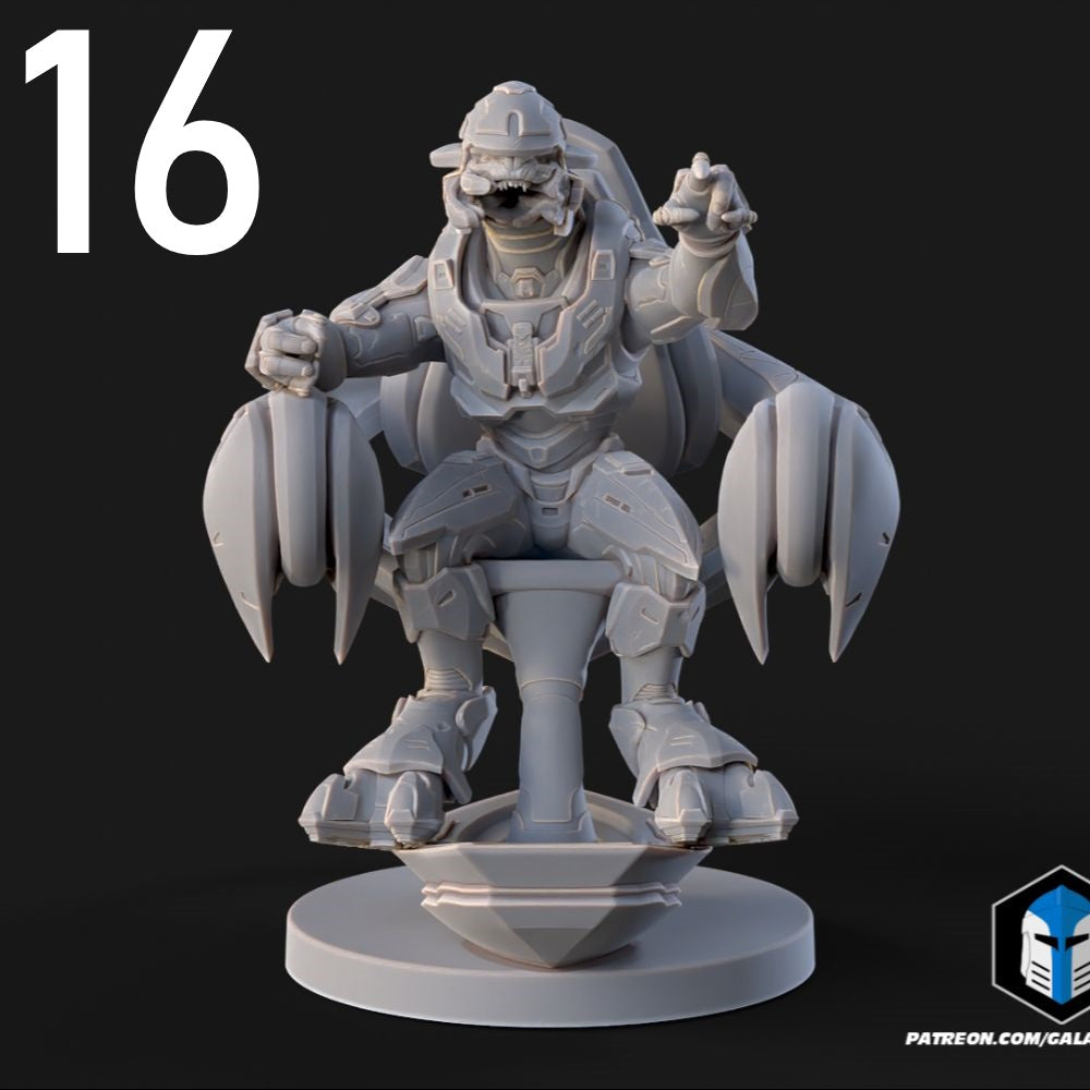 Sangheili Elite Warriors for Halo Flashpoint - 16 Poses Available
