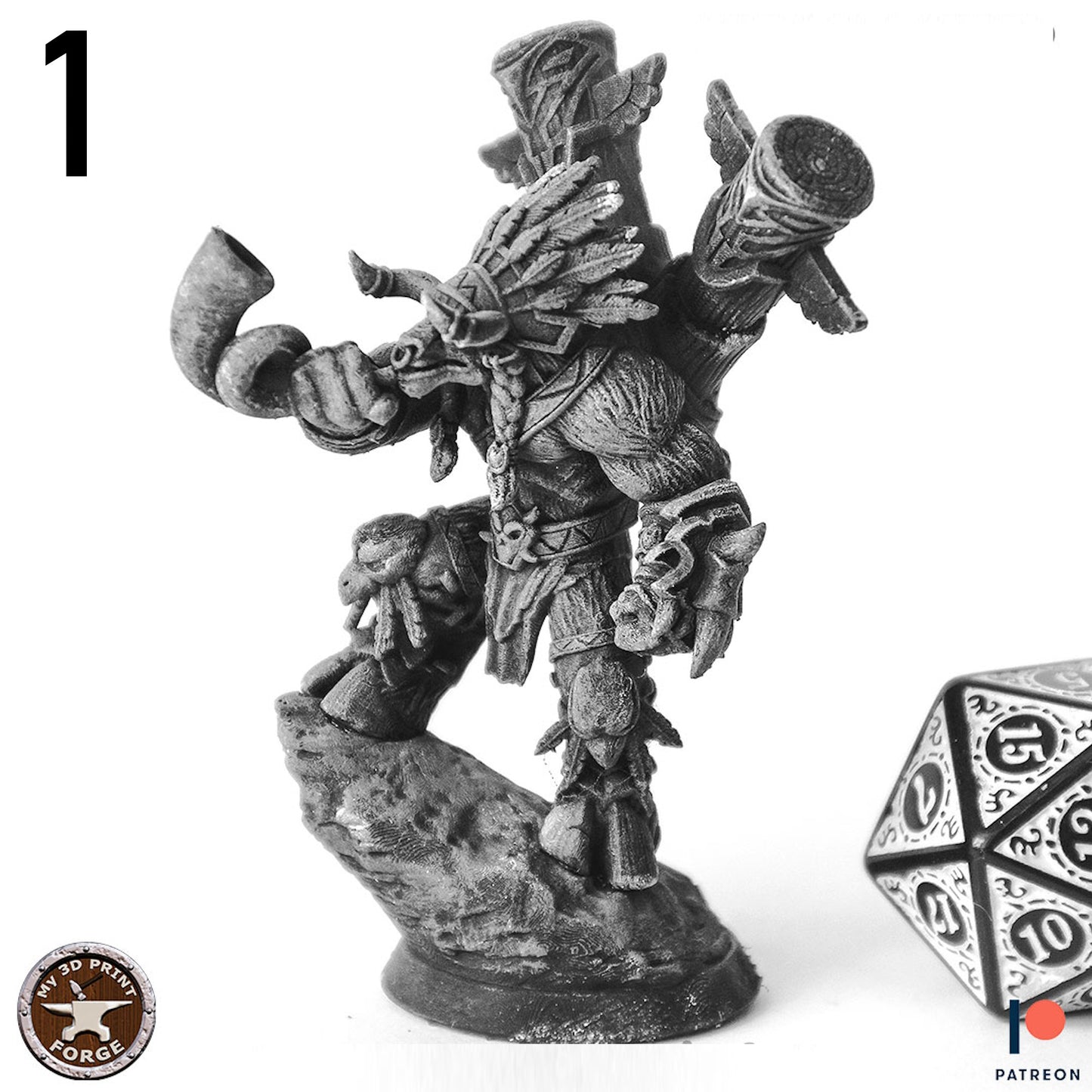 Horned Chieftain Miniature