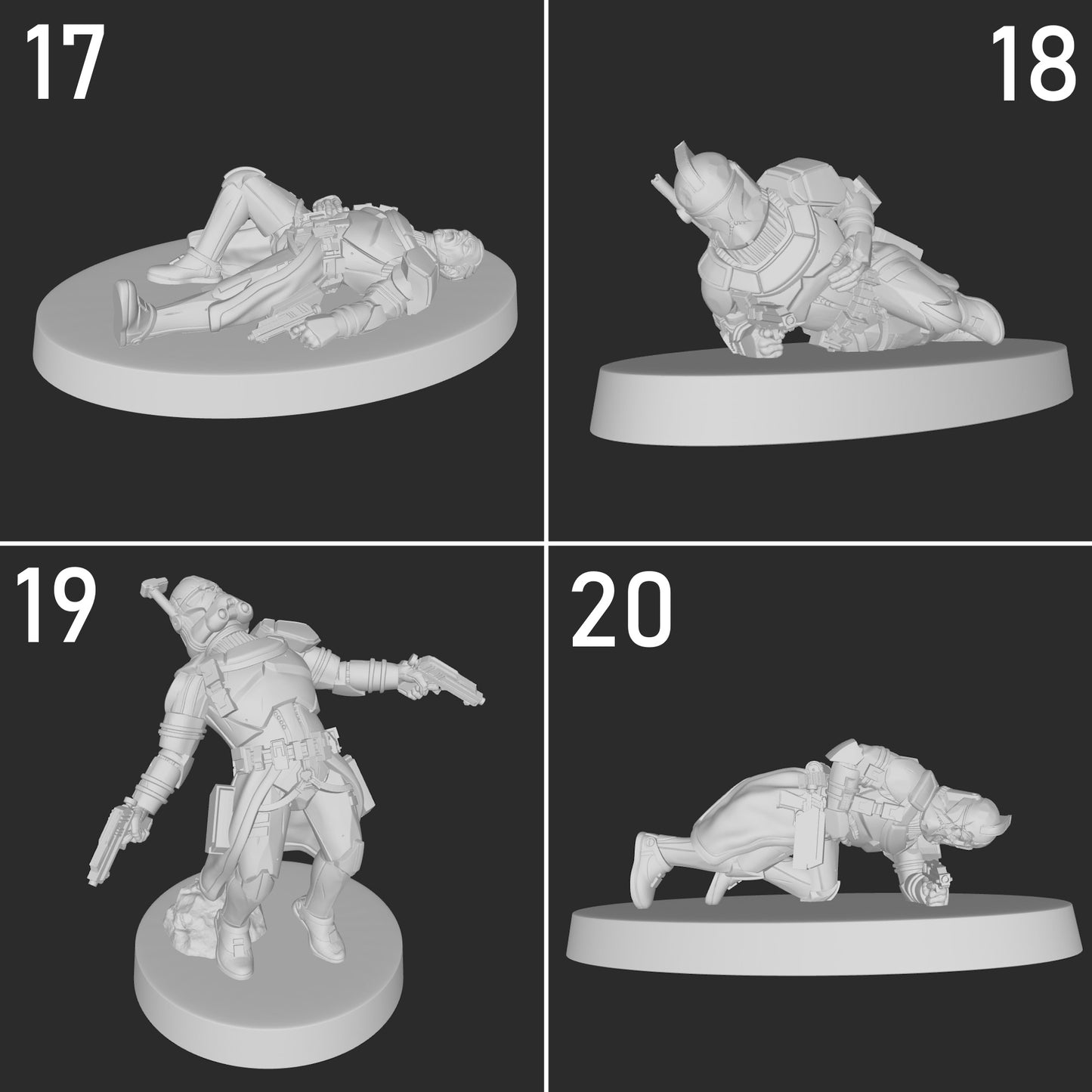 Officer Clone Troopers - 20 Poses
