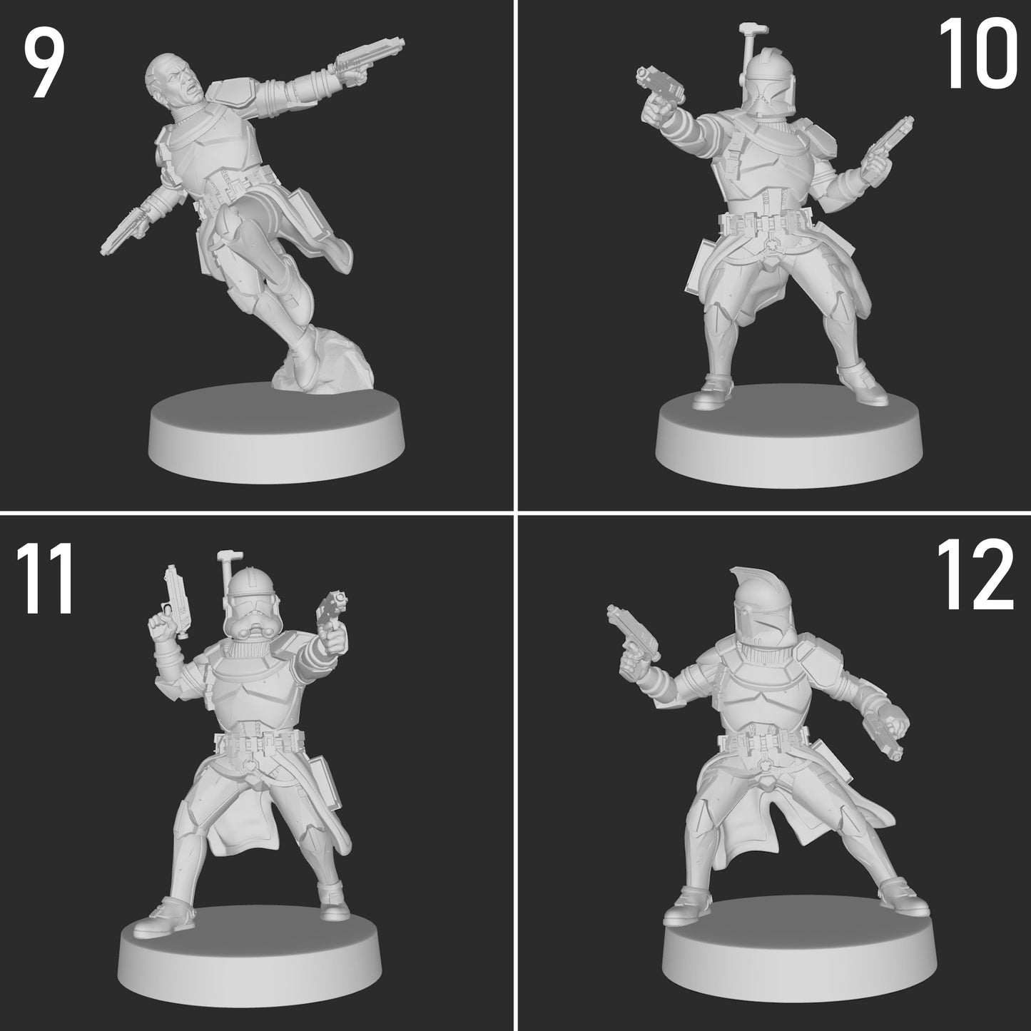 Officer Clone Troopers - 20 Poses
