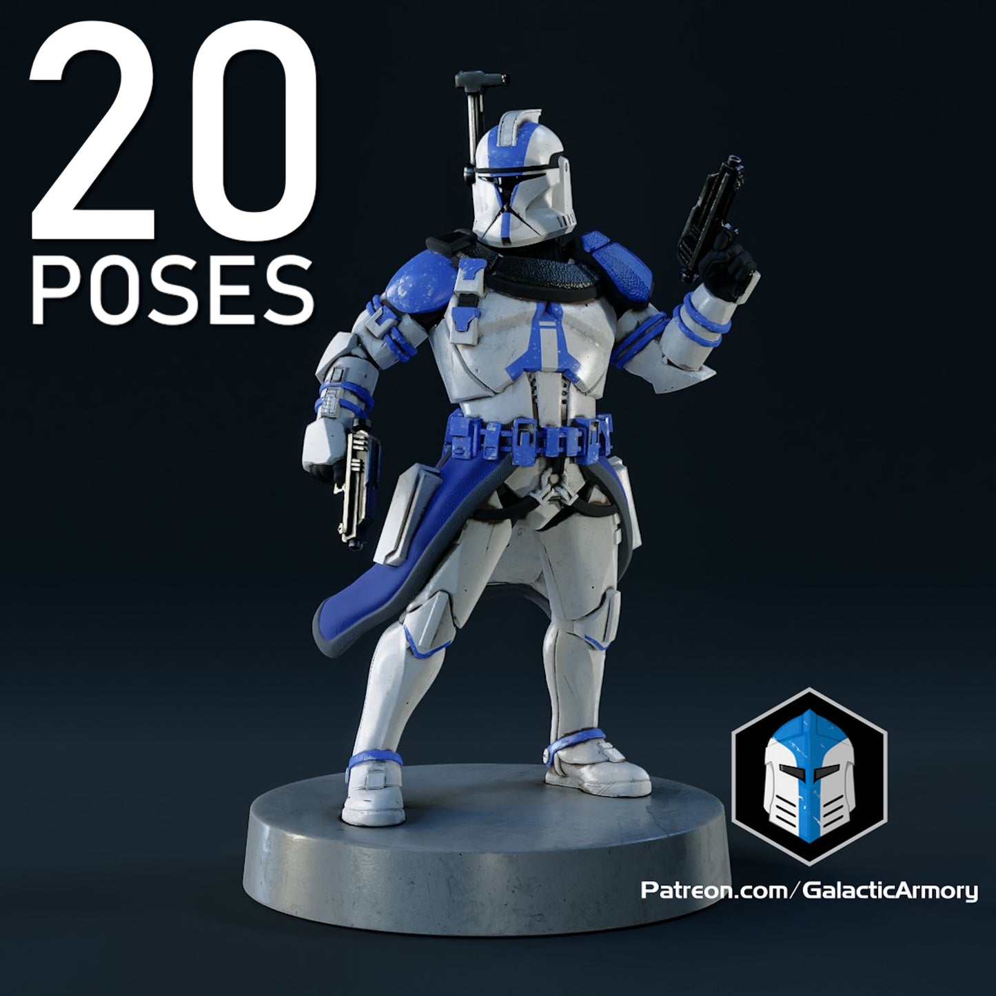 Officer Clone Troopers - 20 Poses