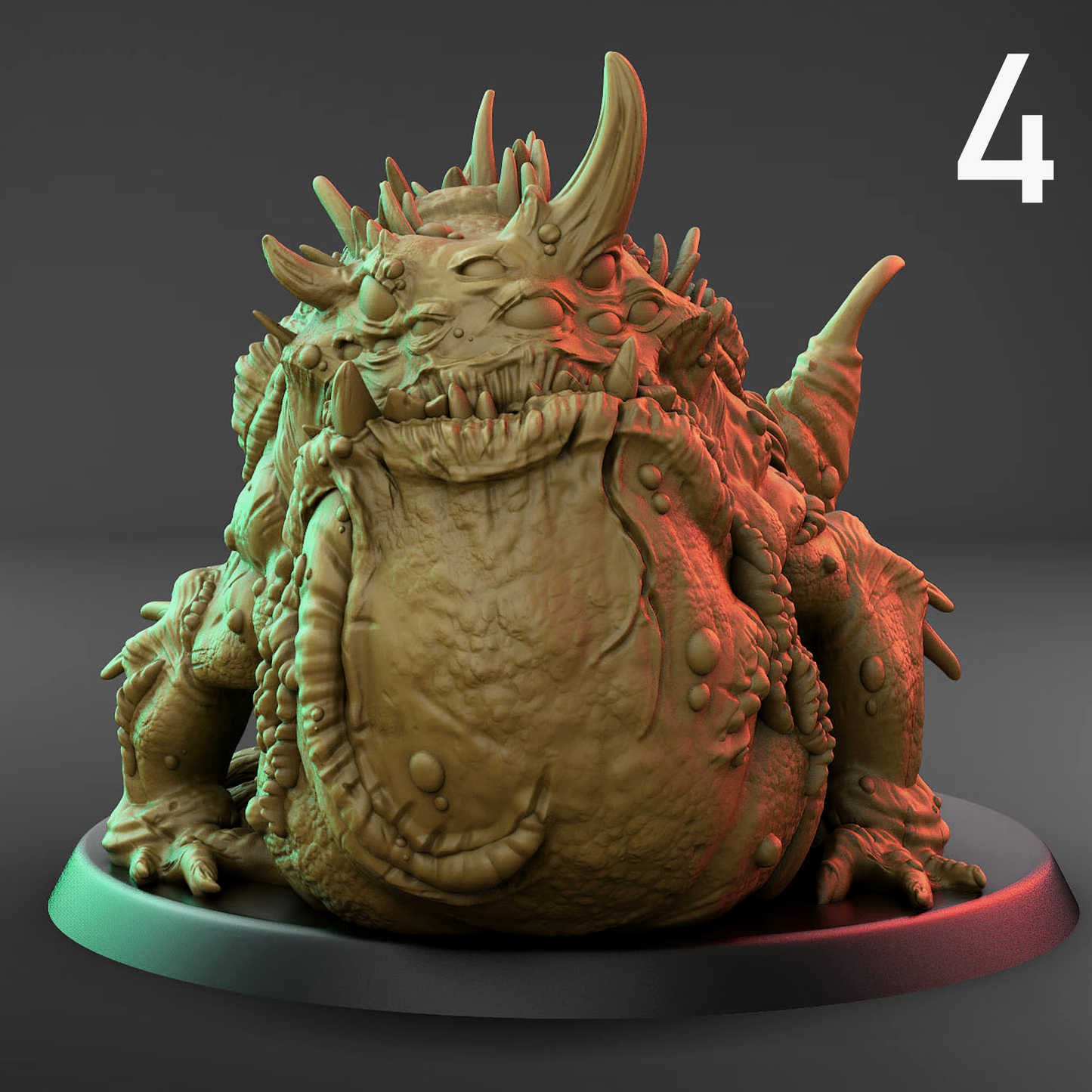 Froggot 60mm Base Fantasy Wargaming Miniature