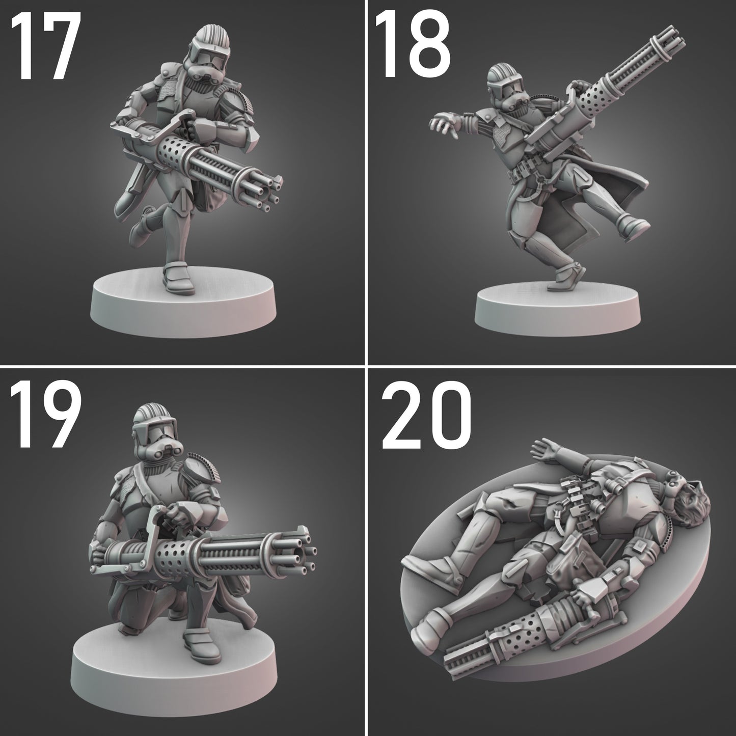 Heavy Clone Troopers for Star Wars Legion - 20 Poses Available