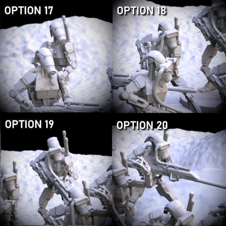 Specialist Sniper Droids - 20 Poses