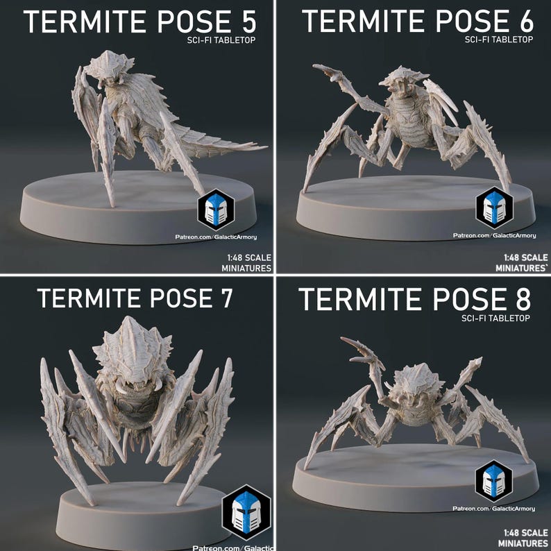 Termanoid Warrior Miniatures