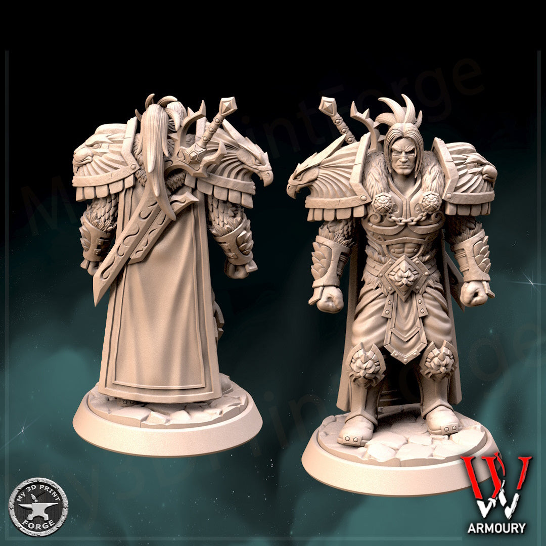 Varian Wrynn 28mm Base Tabletop Wargaming Miniatures