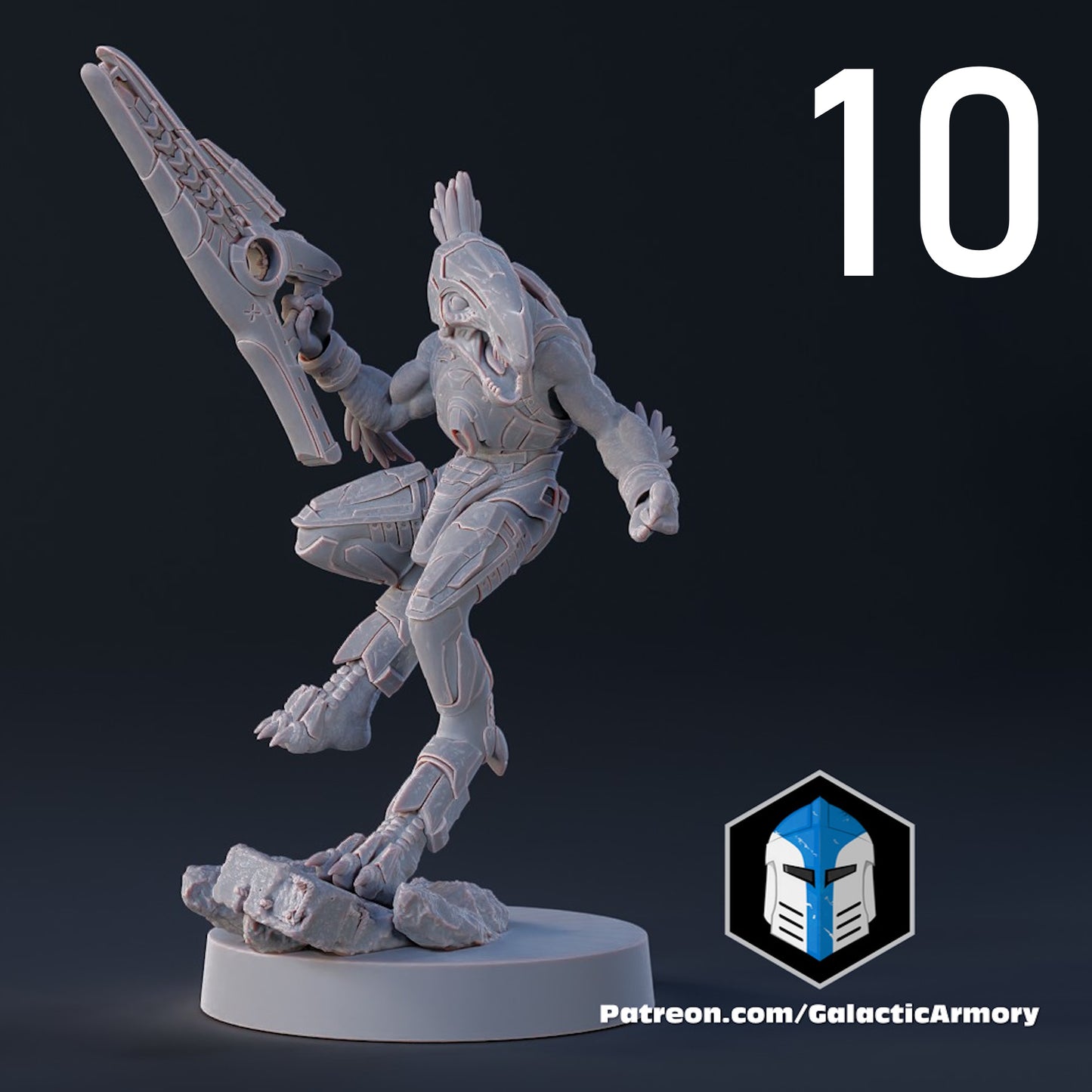 Kig-Yar Jackals for Halo Flashpoint - 10 Poses Available