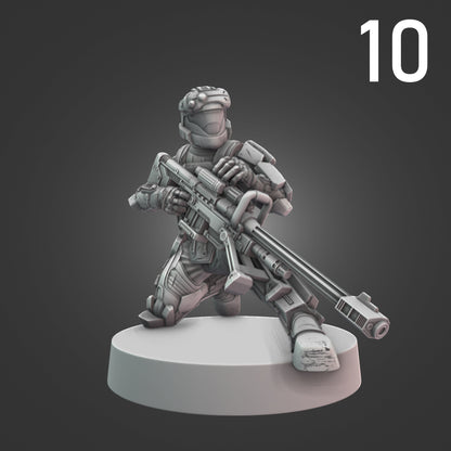 Orbital Drop Shock Troopers for Halo Flashpoint - 12 Poses Available