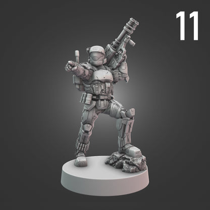 Orbital Drop Shock Troopers for Halo Flashpoint - 12 Poses Available