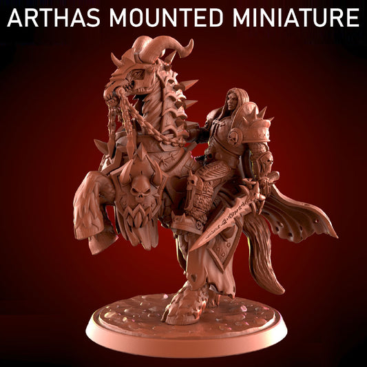 Mounted Arthas Menethil (50mm Base)