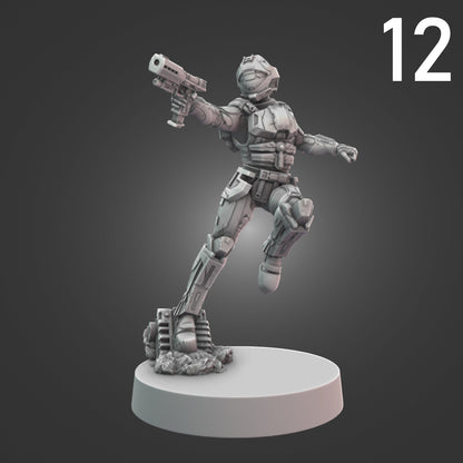 Orbital Drop Shock Troopers for Halo Flashpoint - 12 Poses Available
