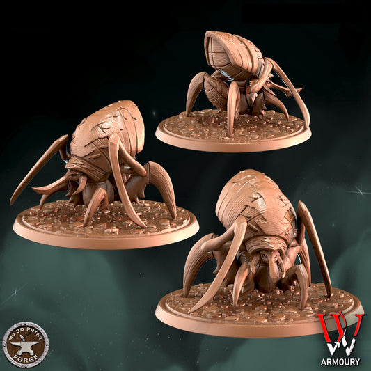 Silithid Bug Guarding 80mm Base