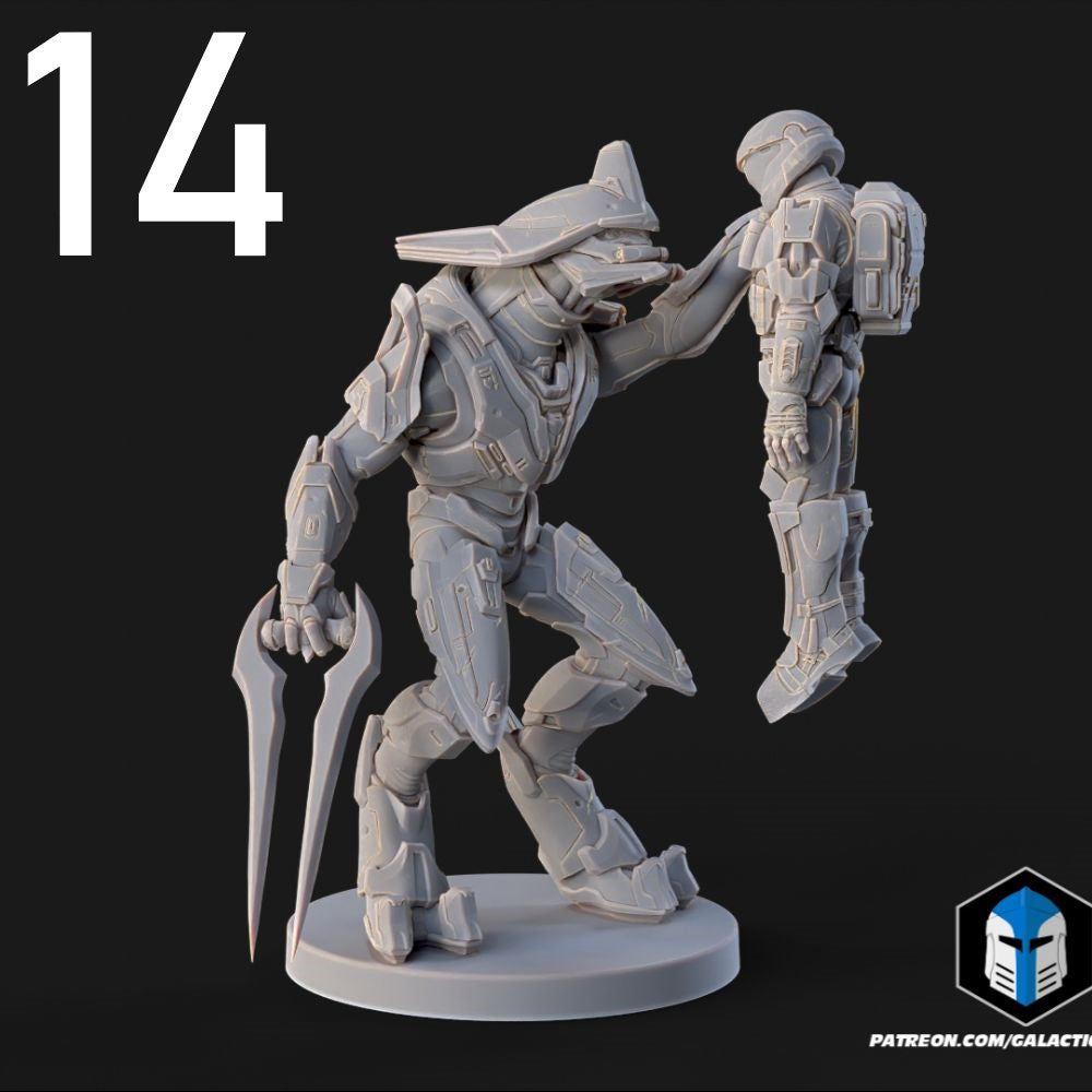 Sangheili Elite Warriors for Halo Flashpoint - 16 Poses Available