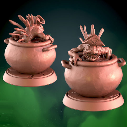 Pirate Cookie Swimming 25mm Base