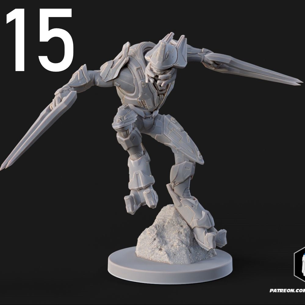Sangheili Elite Warriors for Halo Flashpoint - 16 Poses Available