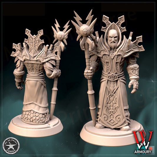 Human Mage Tier 1 Staff 25mm Base Tabletop Wargaming Miniature
