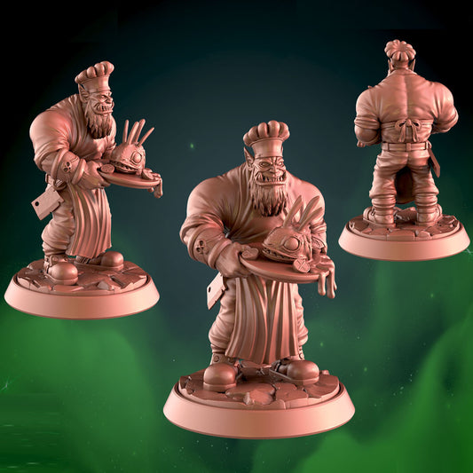 Orc Chef 25mm Base