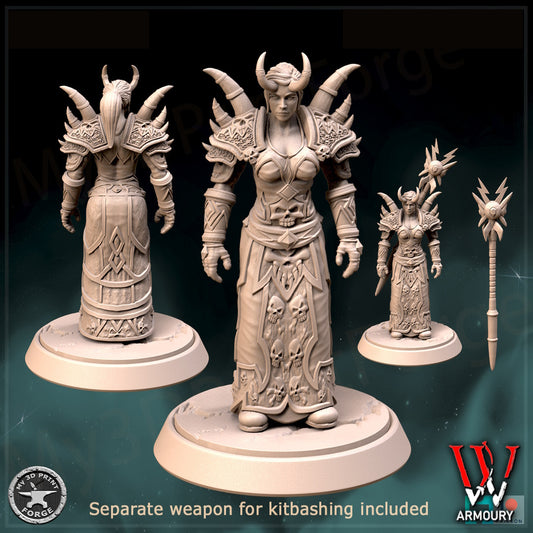 Female Human Warlock Tier 1 25mm Base Tabletop Wargaming Miniature