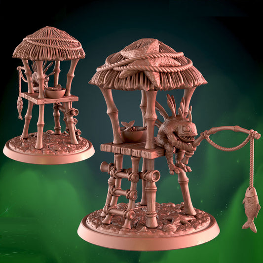 Murloc Fishing Hut 50mm Base
