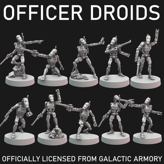 Officer Class Droids for Star Wars Legion - 21 Poses Available
