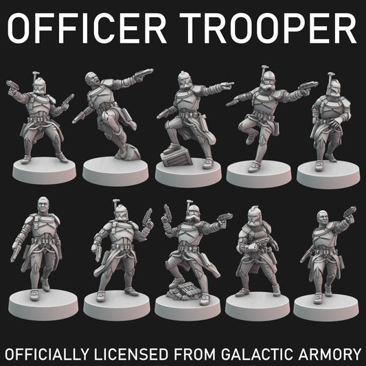 Officer Clone Troopers for Star Wars Legion - 20 Poses Available