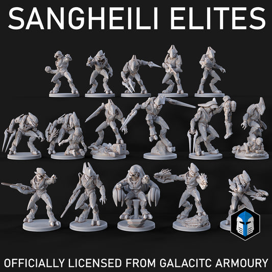 Sangheili Elite Warriors for Halo Flashpoint - 16 Poses Available