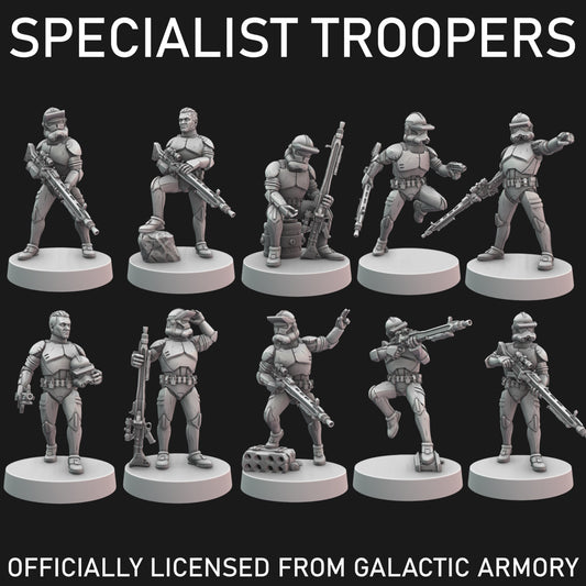 Specialist Clone Troopers for Star Wars Legion - 20 Poses Available