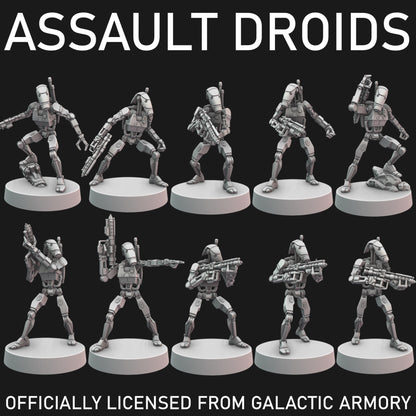 Assault Class Droids for Star Wars Legion - 21 Poses Available