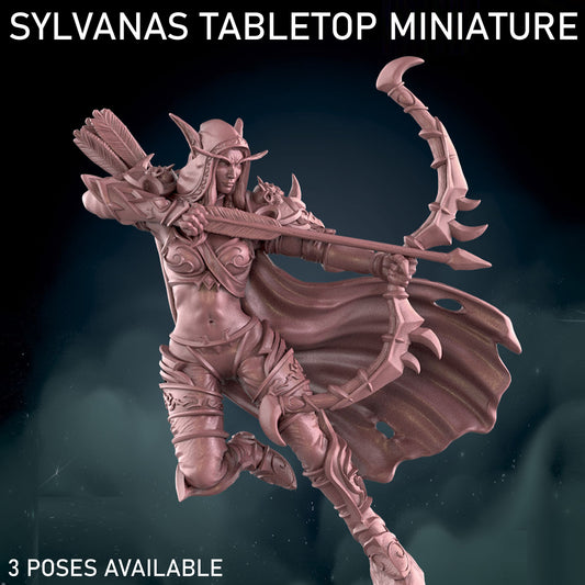 Sylvanas Windrunner – 3 Poses Available (28mm Base)