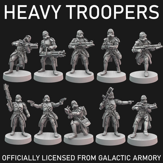 Heavy Clone Troopers for Star Wars Legion - 20 Poses Available