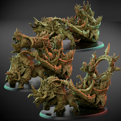 Raging Chariots 120mm Oval Base - Dark Legion