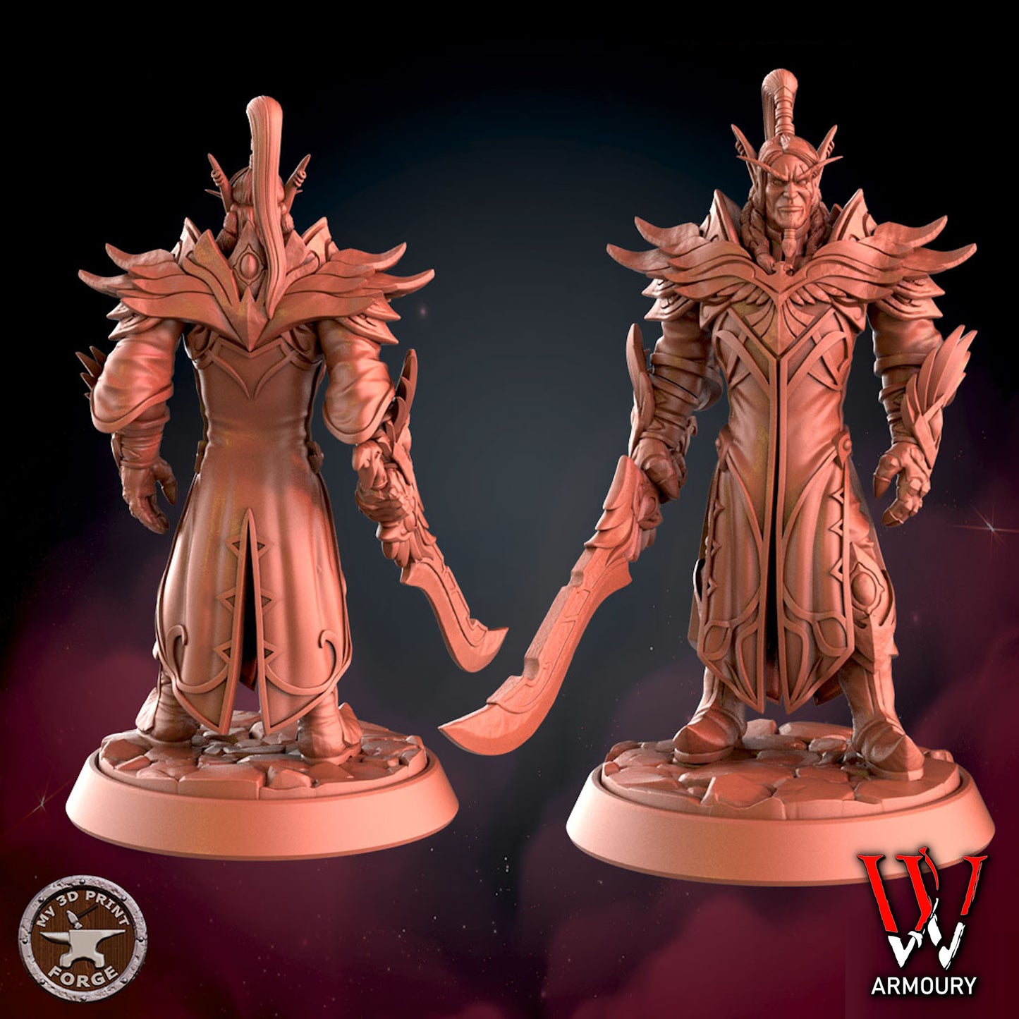 Lor'themar Sword Pose 25mm Base