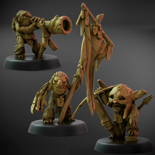 Rune Trogg Bow Leaders (25mm Base)