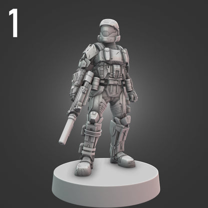Orbital Drop Shock Troopers for Halo Flashpoint - 12 Poses Available
