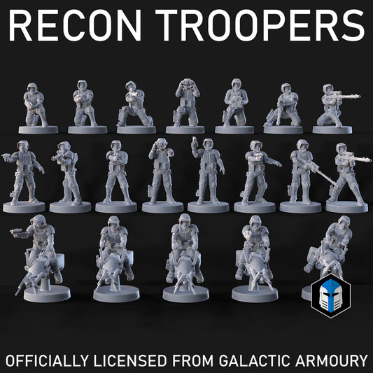 Recon Troopers for Star Wars Legion - 20 Poses Available