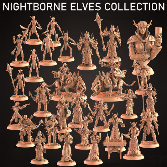 Nightborne Elves Collection – 30 Poses Available