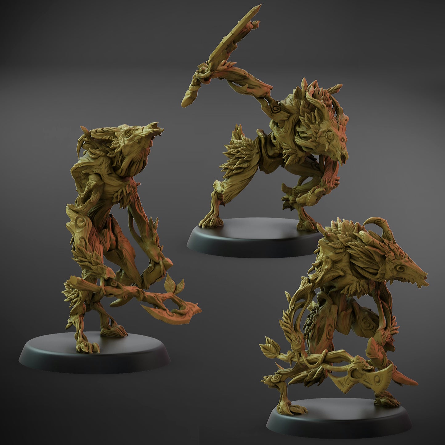 Ferocious Axe Claw Set B (32mm Base)