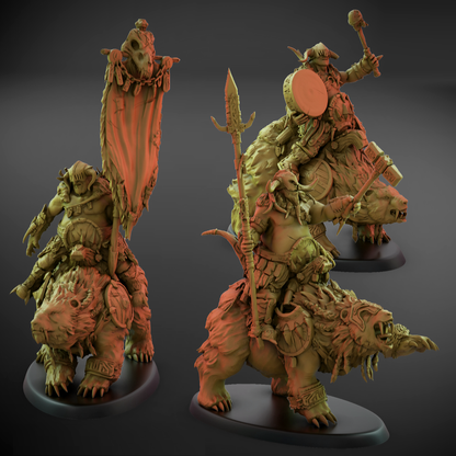 Bjorn Rider Leader Set (90mm Oval Base)