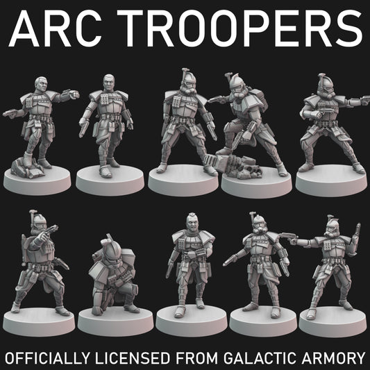 ARC Troopers for Star Wars Legion - 10 Poses Available