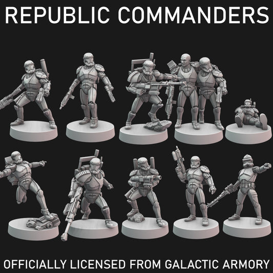 Republic Commanders for Star Wars Legion - 10 Poses Available