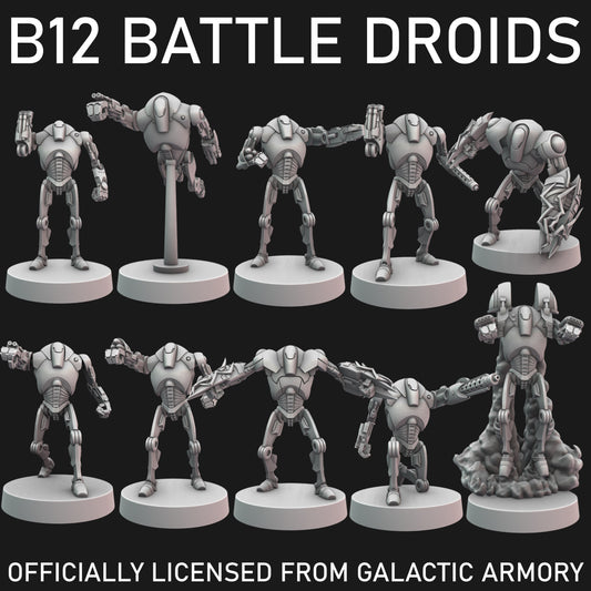 B-2 Battle Droids for Star Wars Legion - 12 Poses Available