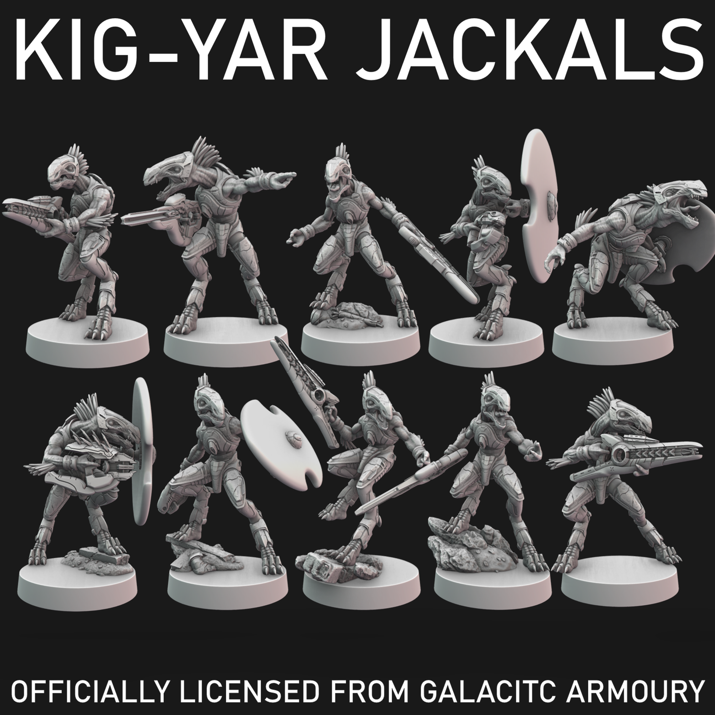 Kig-Yar Jackals for Halo Flashpoint - 10 Poses Available