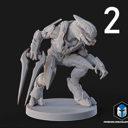 Sangheili Elite Warriors for Halo Flashpoint - 16 Poses Available