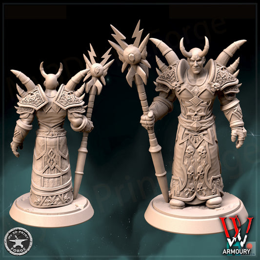 Human Warlock Tier 1 Staff 25mm Base Tabletop Wargaming Miniature