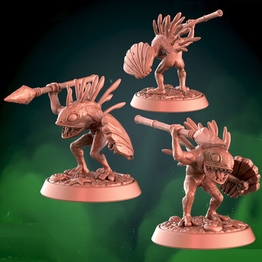 Murloc Spear Attack 25mm Base