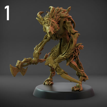 Ferocious Axe Claw Set B (32mm Base)