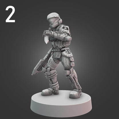 Orbital Drop Shock Troopers for Halo Flashpoint - 12 Poses Available