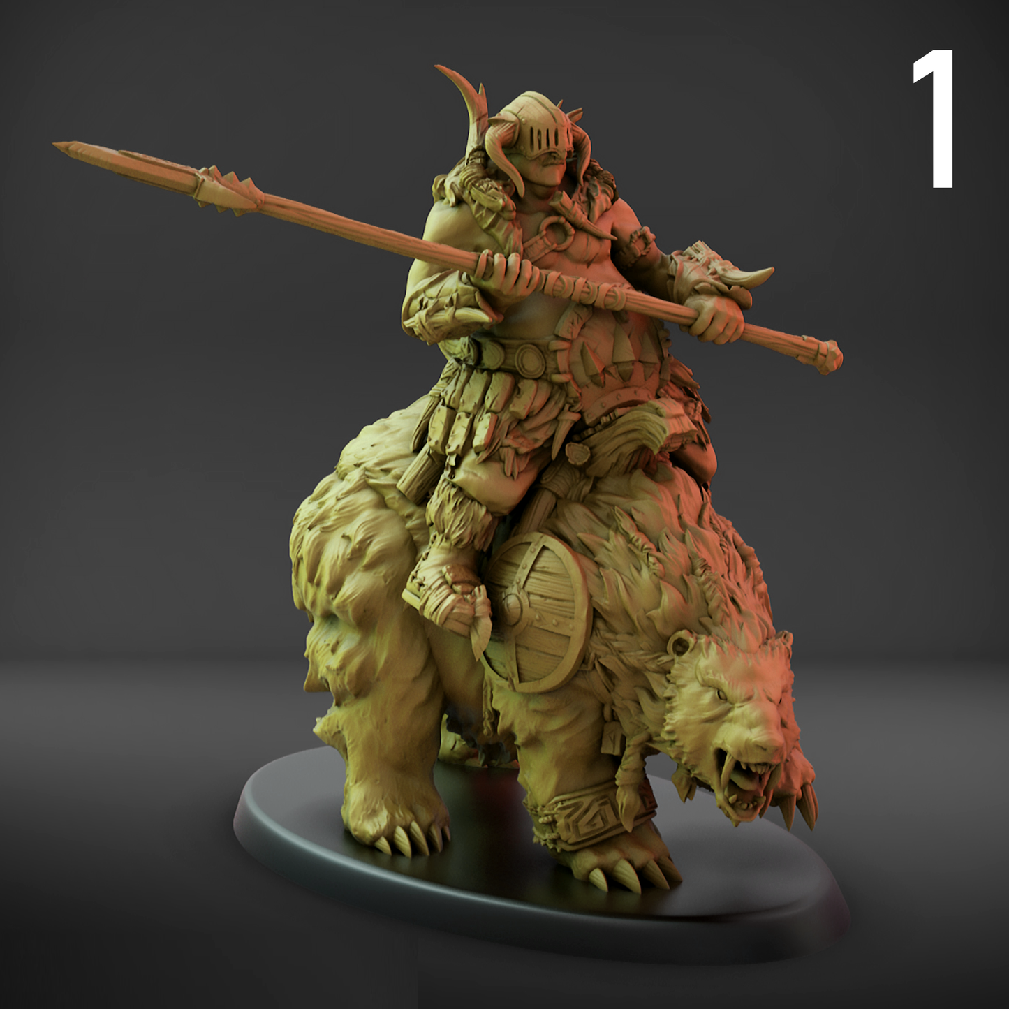 Bjorn Rider Lance Set (90mm Oval Base)