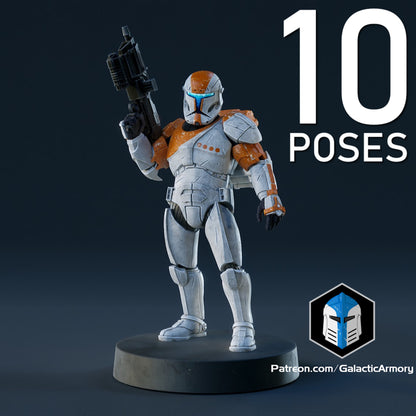 Republic Commanders - 10 Poses