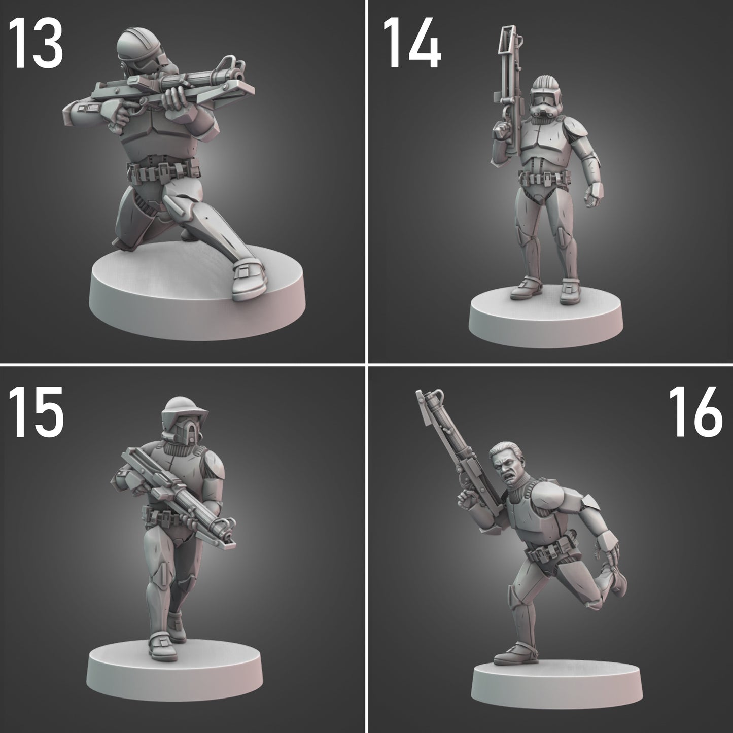 Assault Clone Troopers for Star Wars Legion - 20 Poses Available